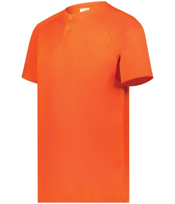 Youth Attain Wicking Two-Button Baseball Jersey