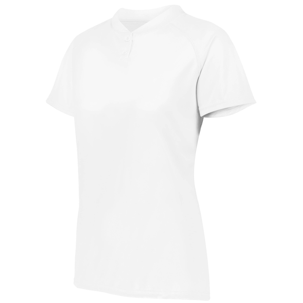 Ladies Attain Wicking Two-Button Softball Jersey