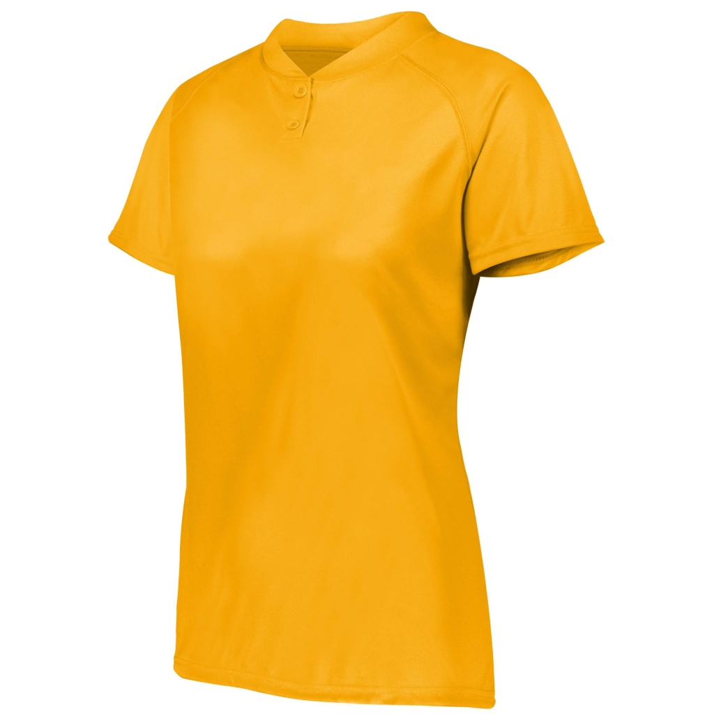Ladies Attain Wicking Two-Button Softball Jersey