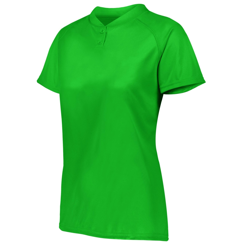Ladies Attain Wicking Two-Button Softball Jersey
