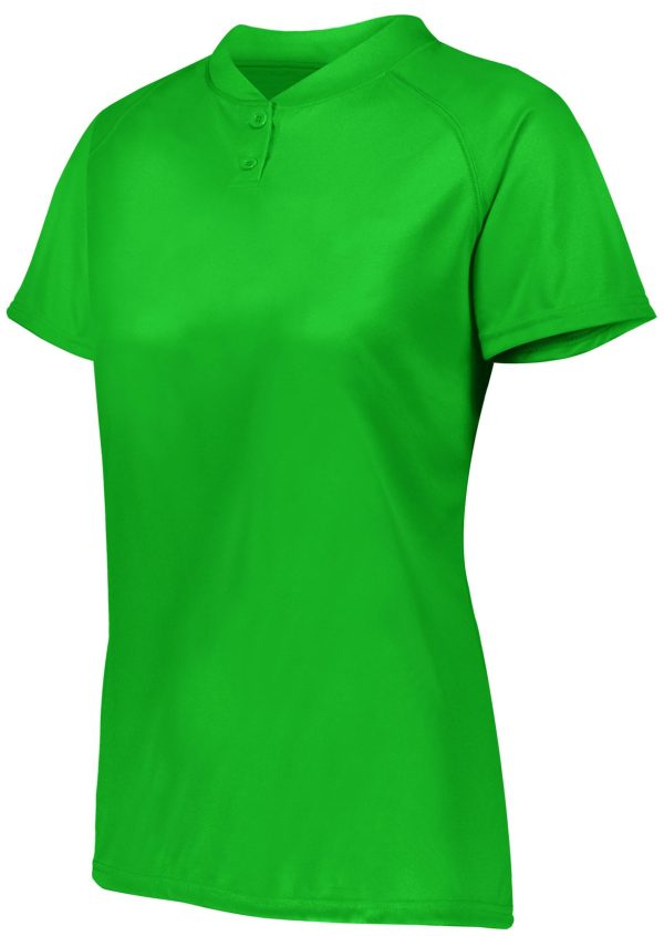 Ladies Attain Wicking Two-Button Softball Jersey