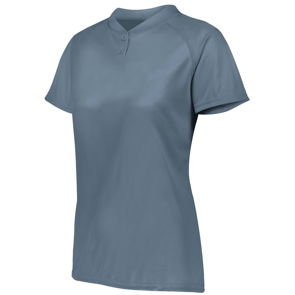 Ladies Attain Wicking Two-Button Softball Jersey