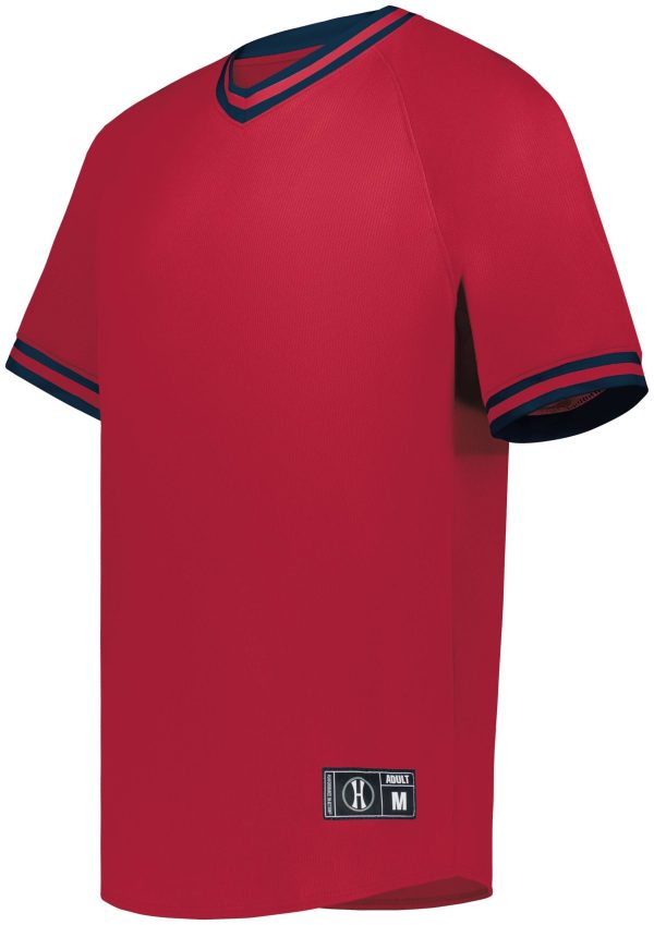 Youth Retro V-Neck Baseball Jersey