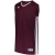 MAROON/WHITE