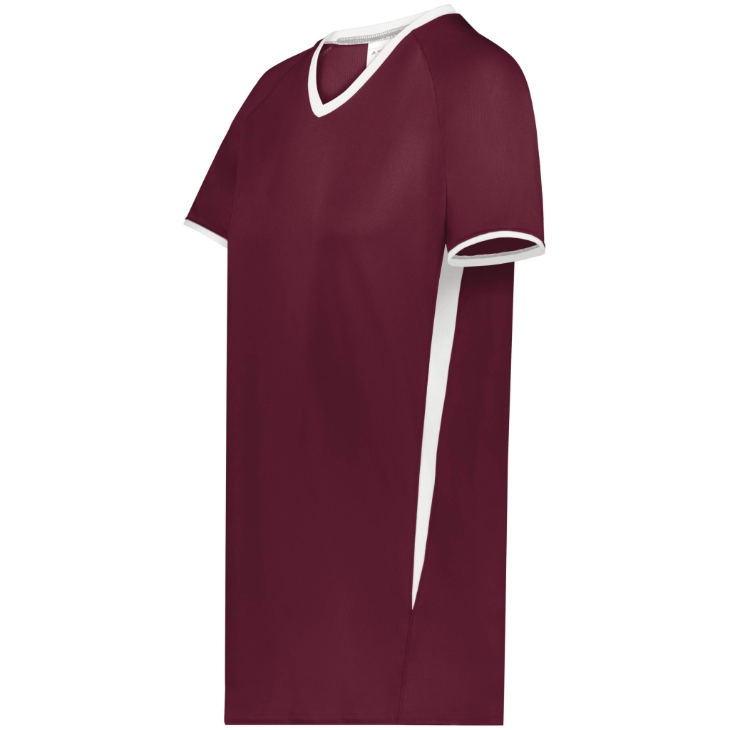 Ladies Cutter+ V-Neck Jersey