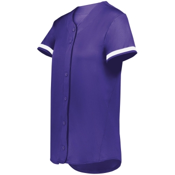 Girls Cutter+ Full Button Softball Jersey