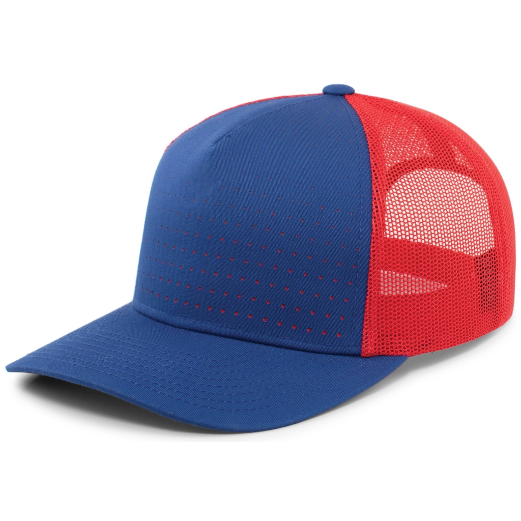 Perforated 5-Panel Trucker Snapback Cap