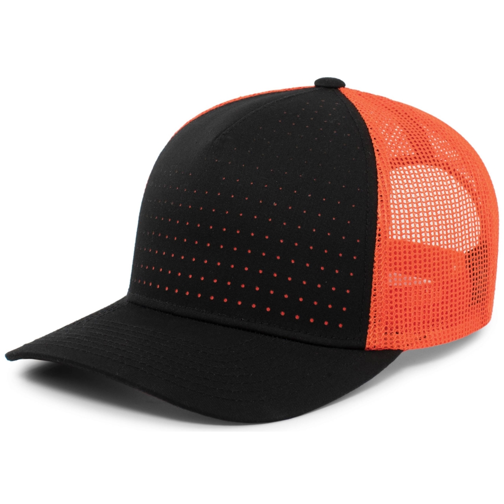 Perforated 5-Panel Trucker Snapback Cap