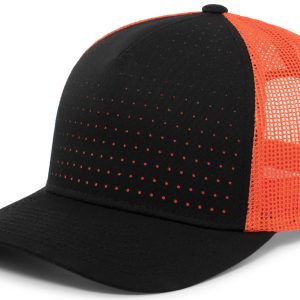 Perforated 5-Panel Trucker Snapback Cap - Image 3