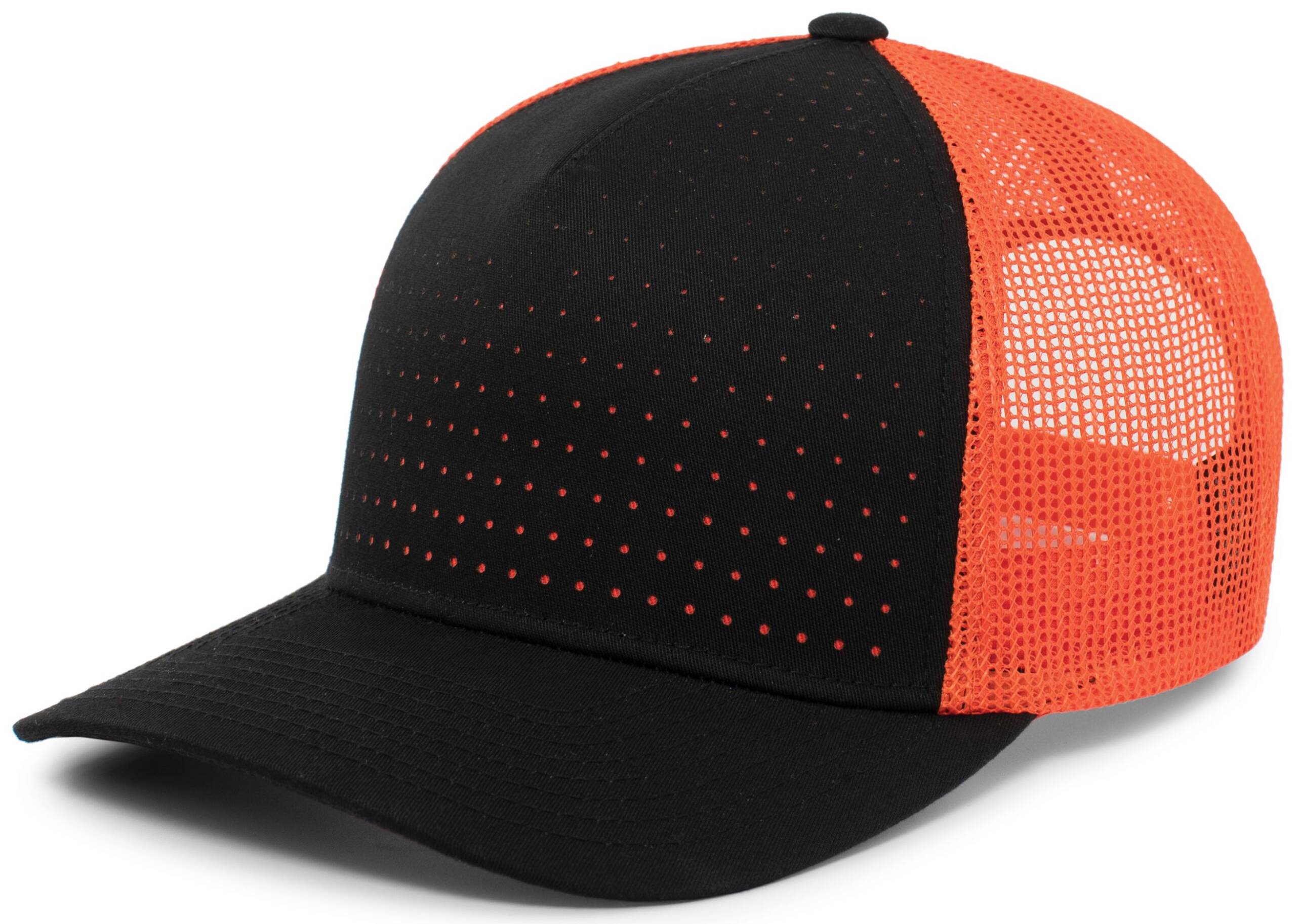 Perforated 5-Panel Trucker Snapback Cap - Image 3