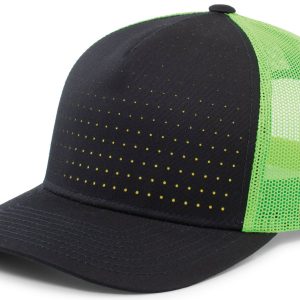 Perforated 5-Panel Trucker Snapback Cap - Image 14