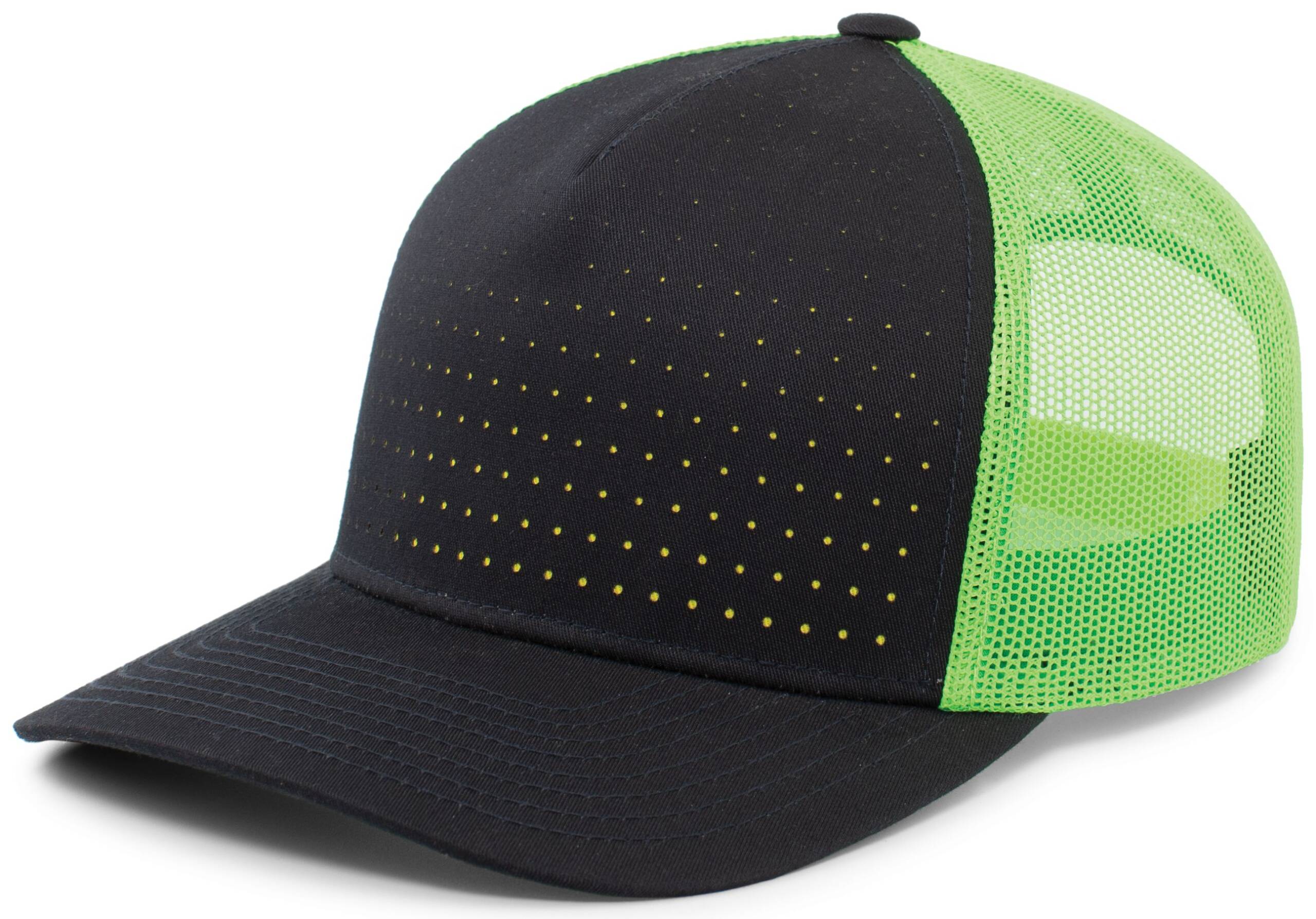 Perforated 5-Panel Trucker Snapback Cap - Image 14