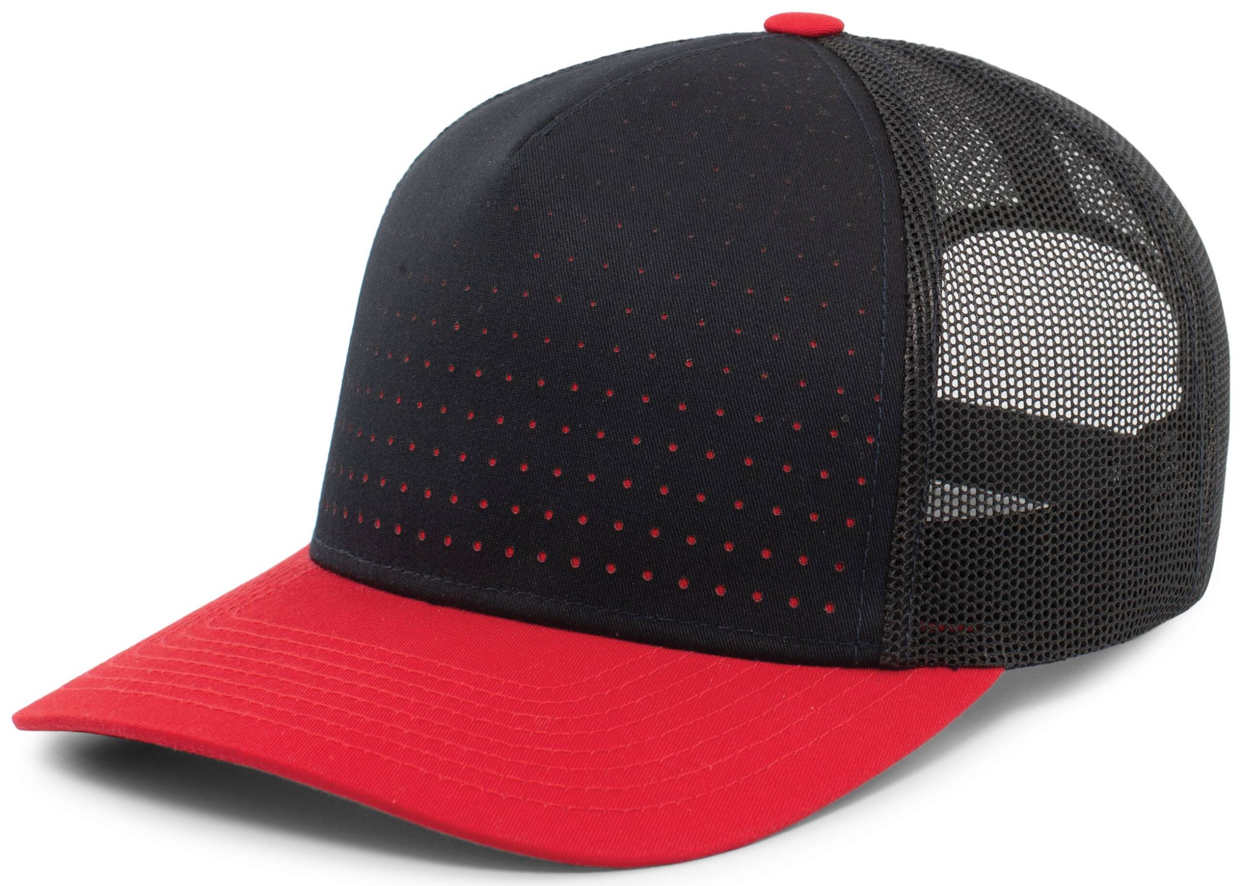 Perforated 5-Panel Trucker Snapback Cap - Image 15