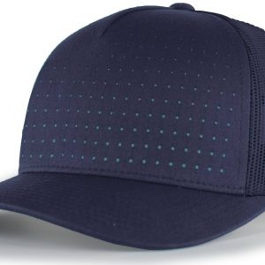 Perforated 5-Panel Trucker Snapback Cap - Image 16