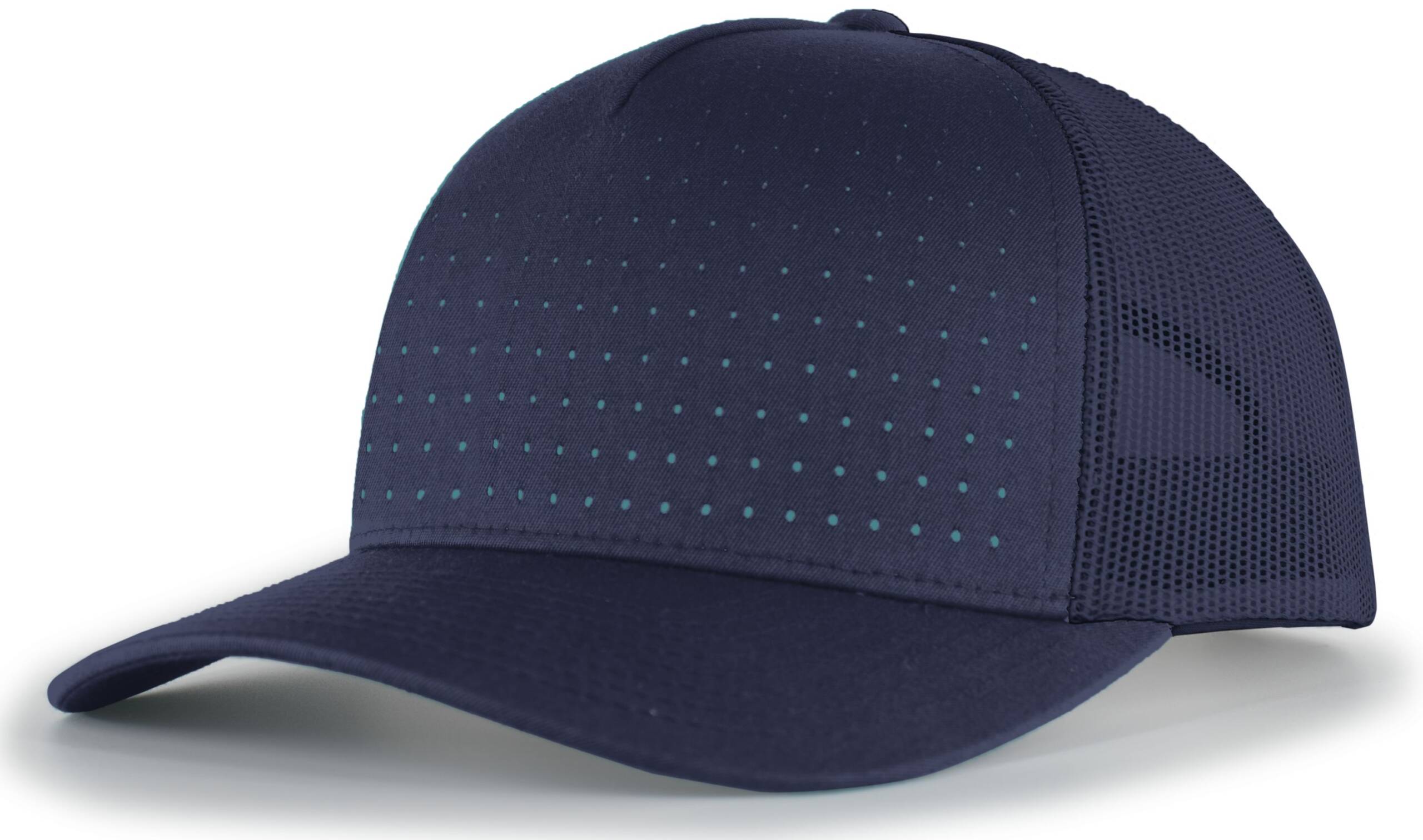Perforated 5-Panel Trucker Snapback Cap - Image 16