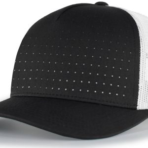 Perforated 5-Panel Trucker Snapback Cap - Image 7