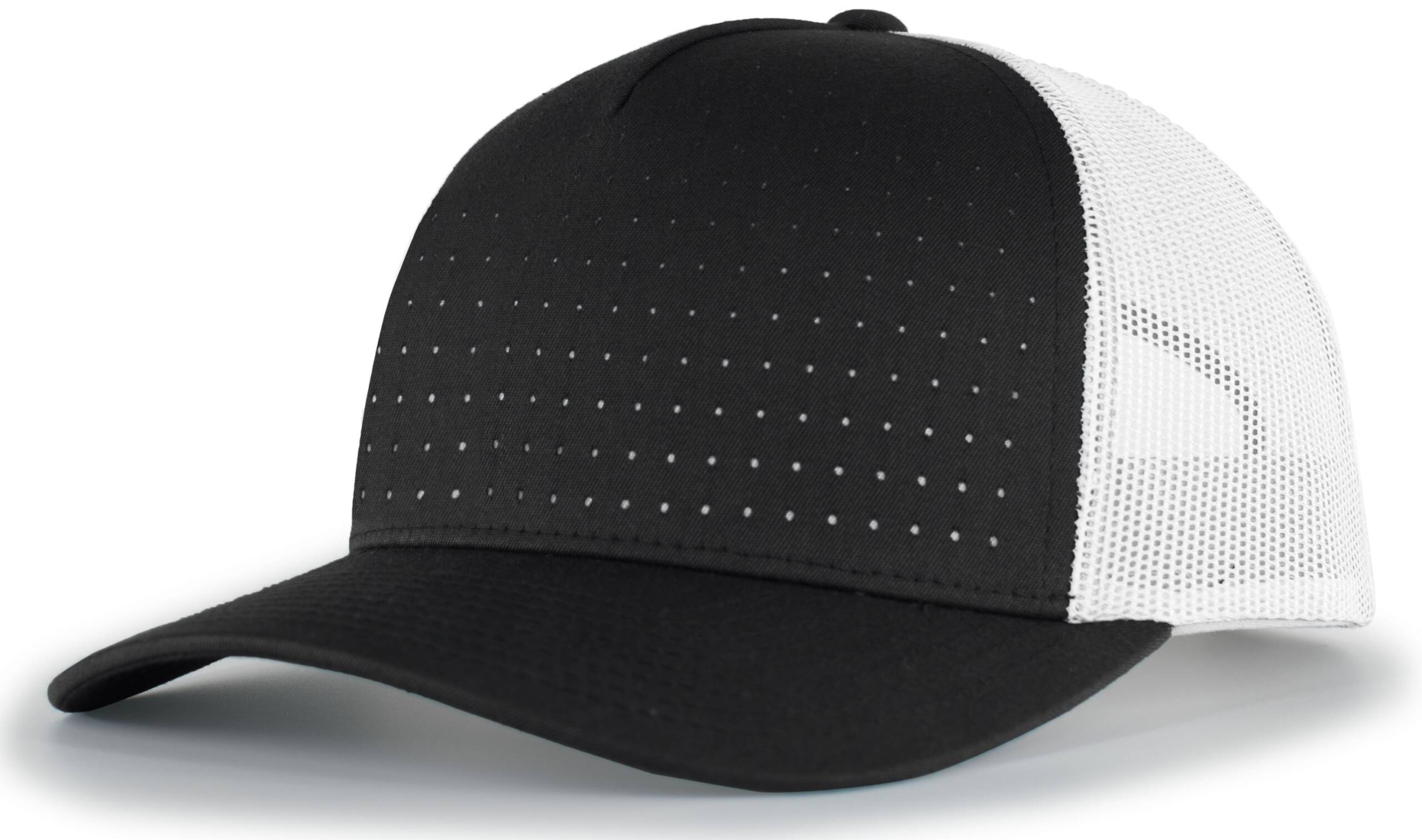 Perforated 5-Panel Trucker Snapback Cap - Image 7