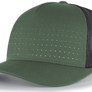 Perforated 5-Panel Trucker Snapback Cap - Image 2