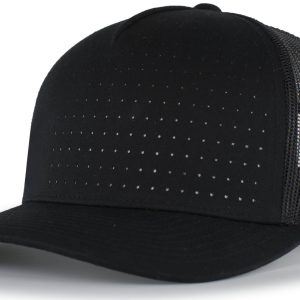 Perforated 5-Panel Trucker Snapback Cap - Image 6