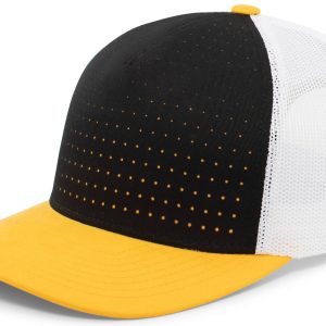 Perforated 5-Panel Trucker Snapback Cap - Image 8
