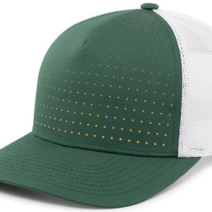 Perforated 5-Panel Trucker Snapback Cap - Image 9