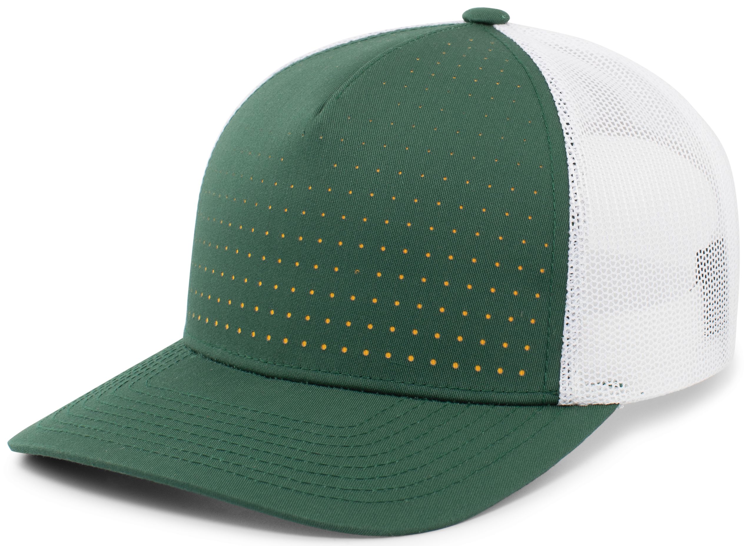 Perforated 5-Panel Trucker Snapback Cap - Image 9