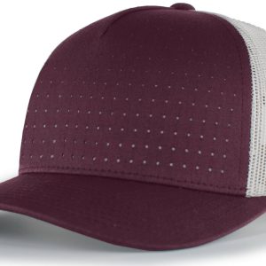 Perforated 5-Panel Trucker Snapback Cap - Image 10