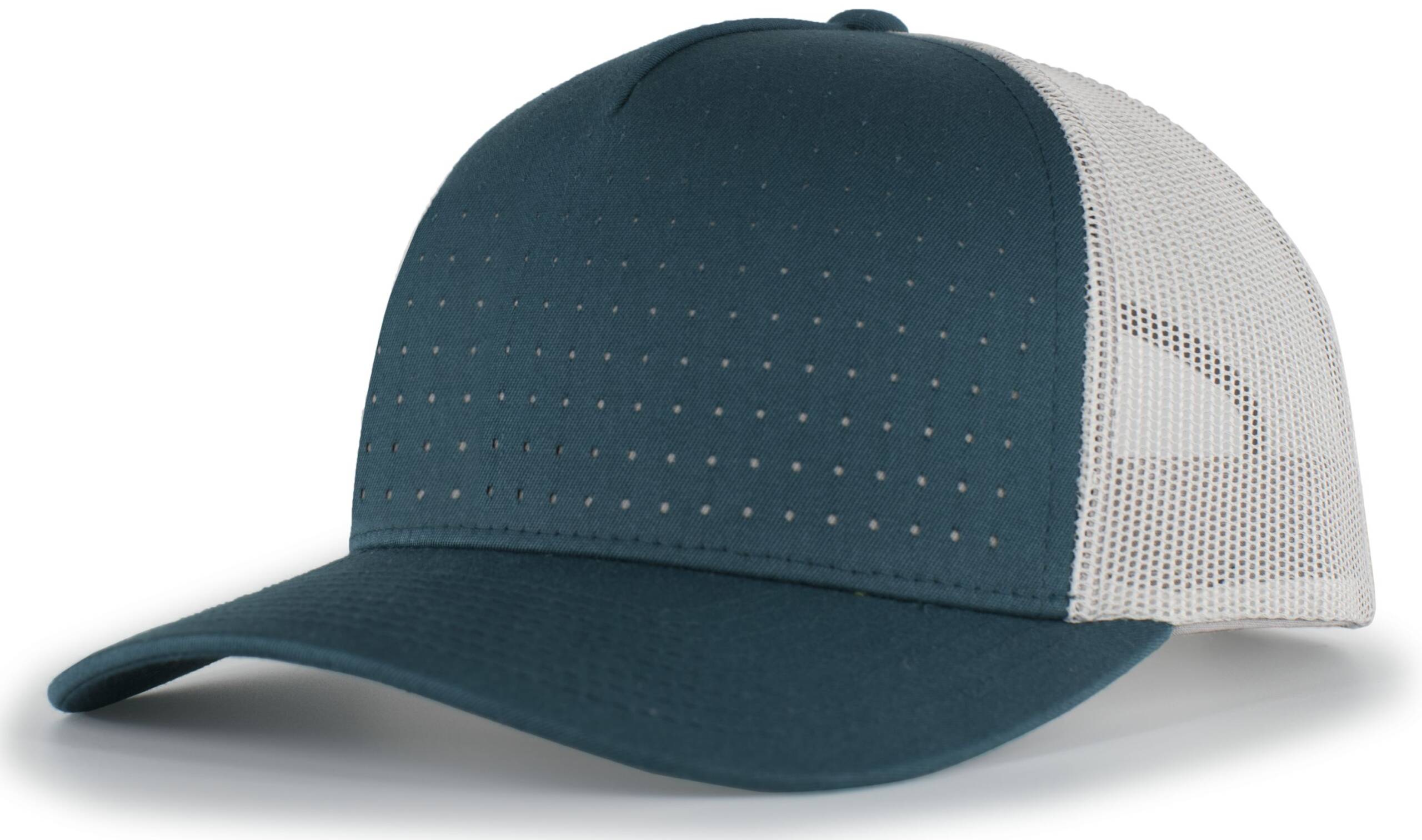 Perforated 5-Panel Trucker Snapback Cap - Image 11