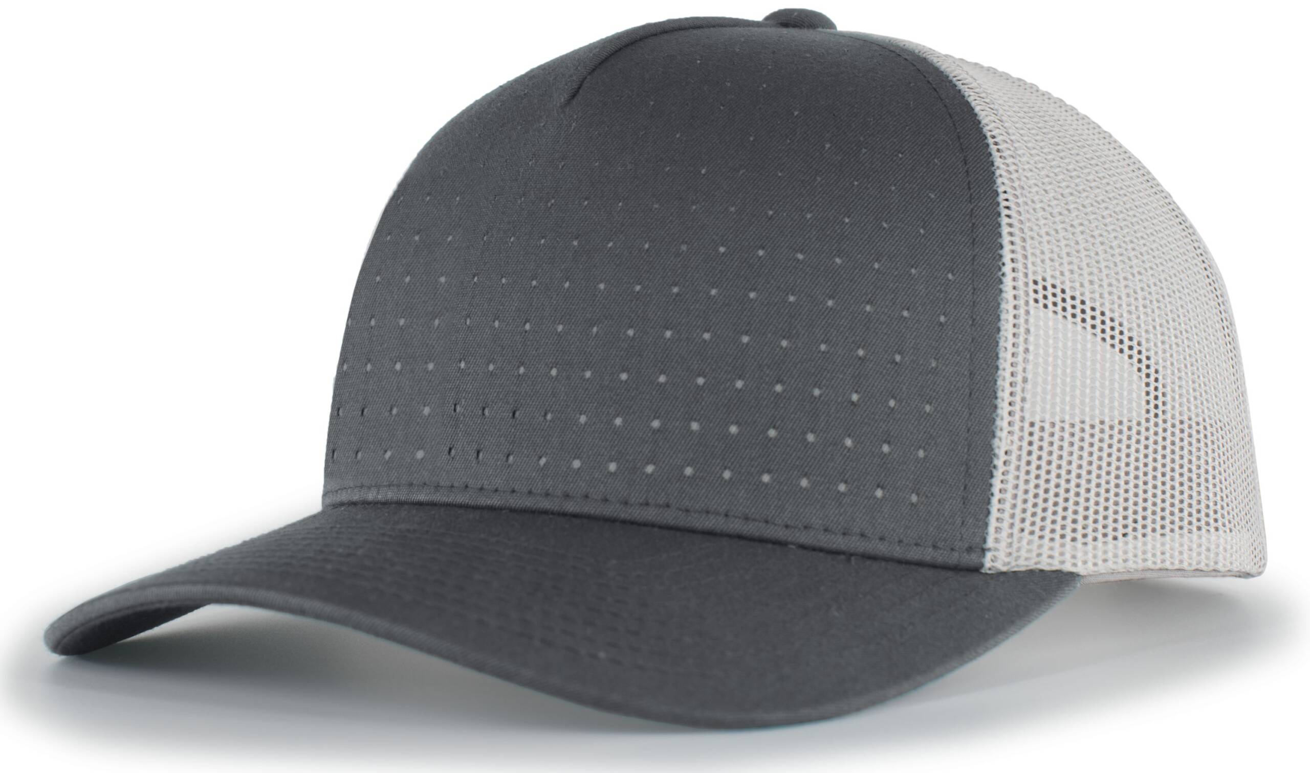 Perforated 5-Panel Trucker Snapback Cap - Image 12