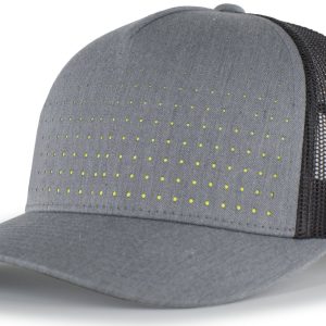 Perforated 5-Panel Trucker Snapback Cap - Image 13