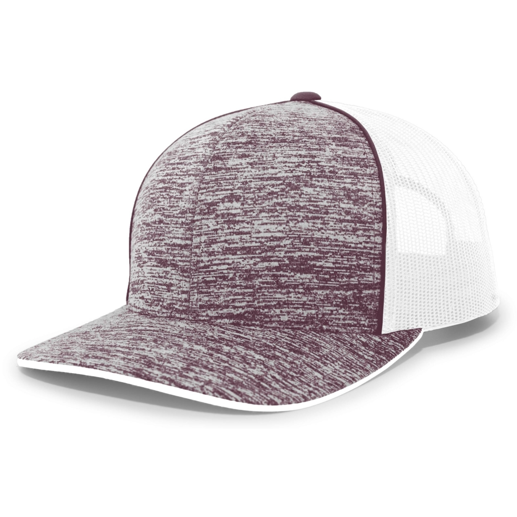 Aggressive Heather Trucker Snapback Cap
