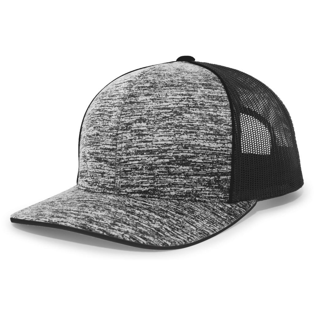 Aggressive Heather Trucker Snapback Cap