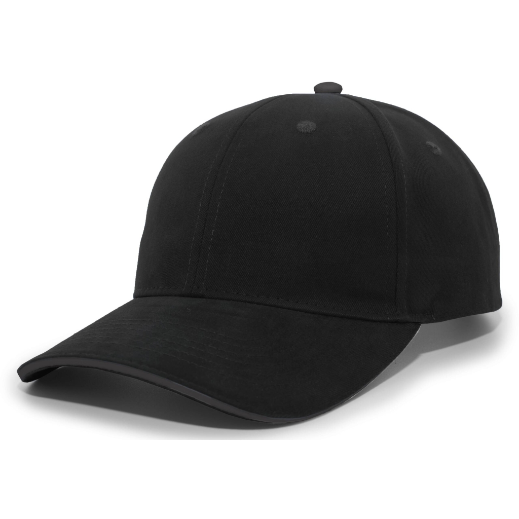 Brushed Twill Cap With Sandwich Bill