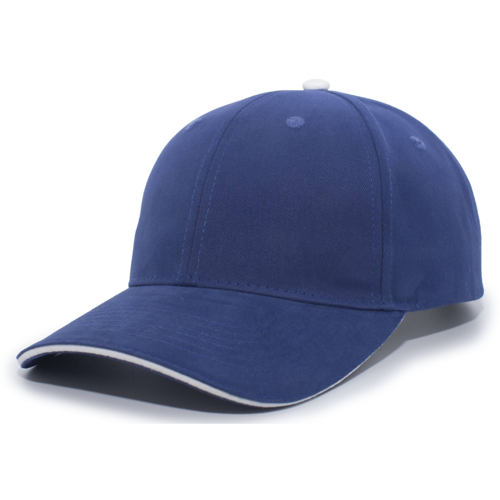 Brushed Twill Cap With Sandwich Bill
