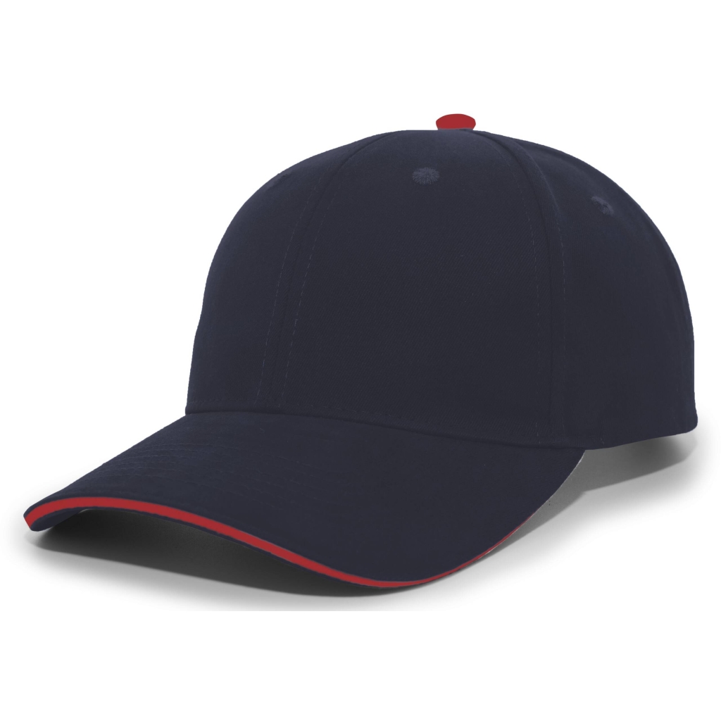 Brushed Twill Cap With Sandwich Bill
