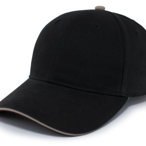 Brushed Twill Cap With Sandwich Bill - Image 3