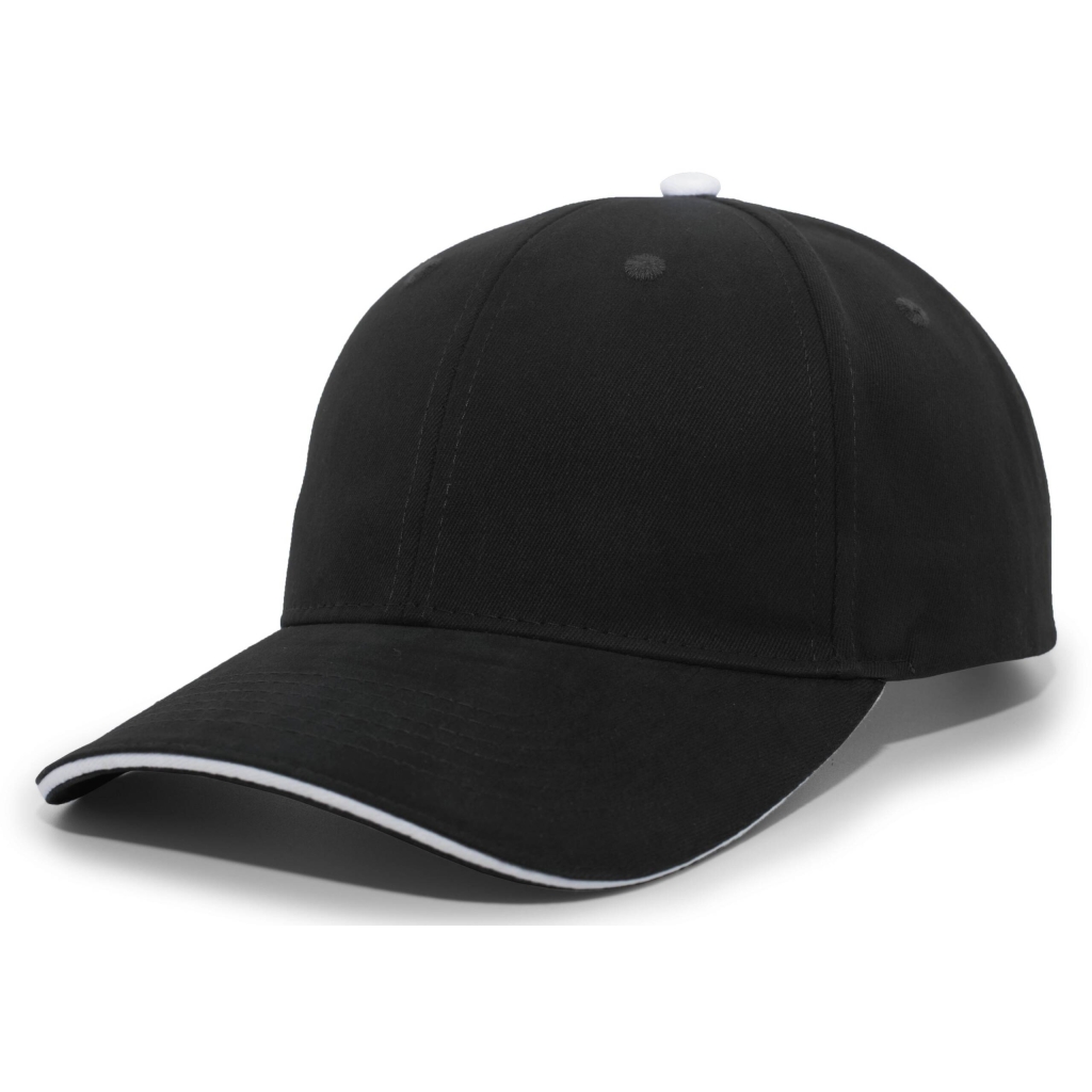 Brushed Twill Cap With Sandwich Bill