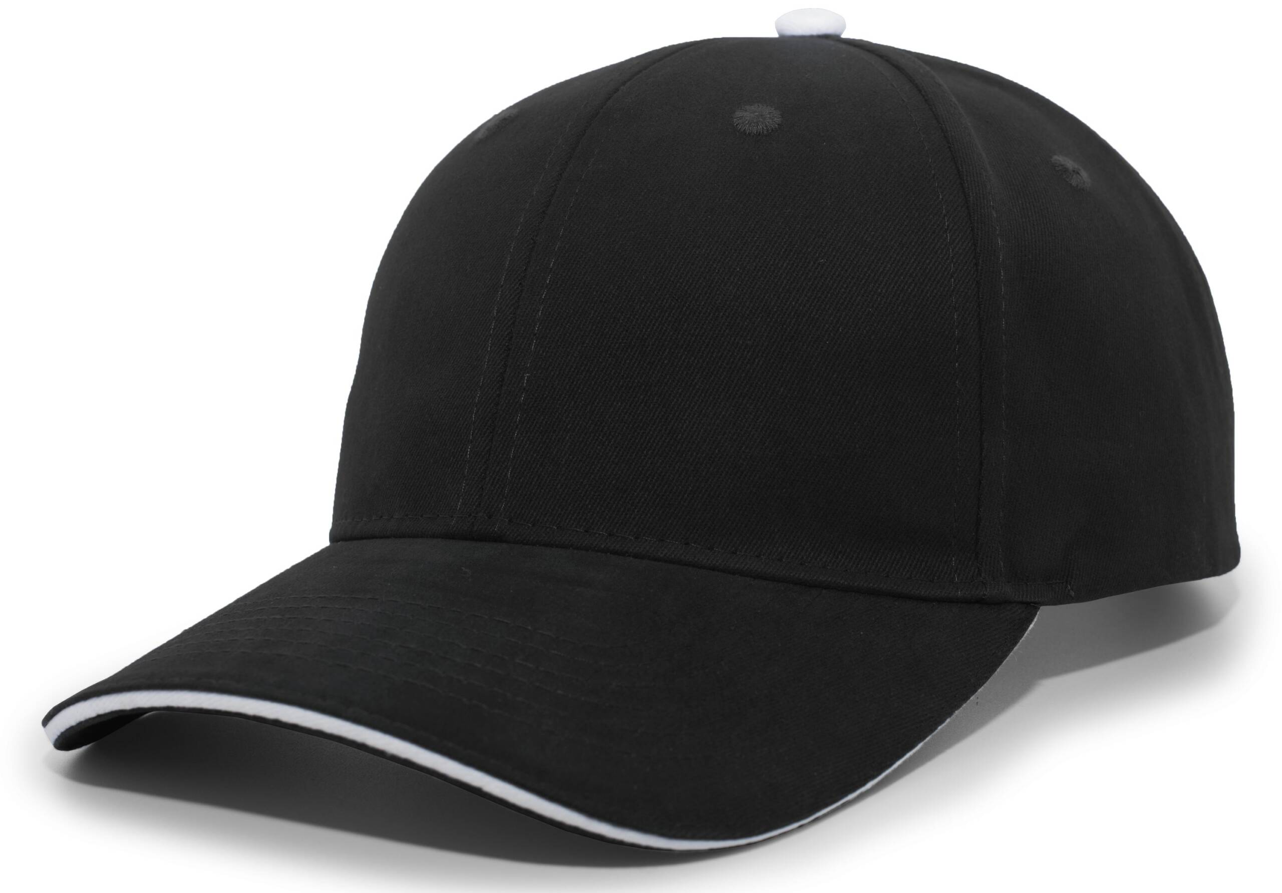 Brushed Twill Cap With Sandwich Bill - Image 5