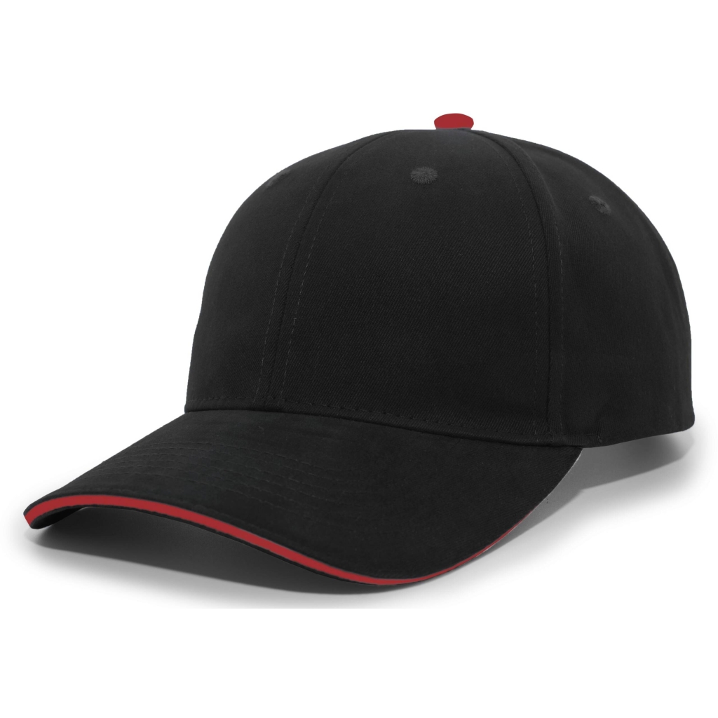 Brushed Twill Cap With Sandwich Bill