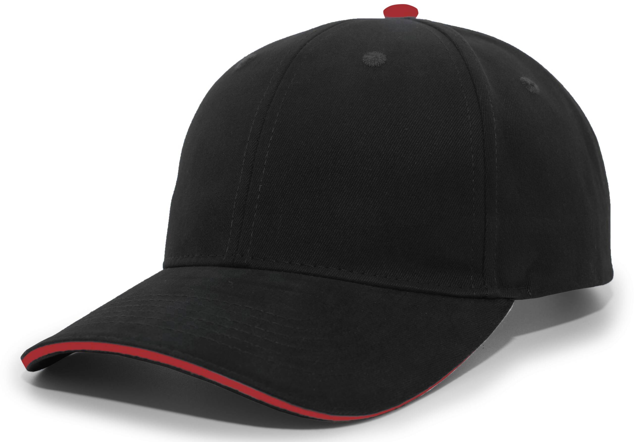 Brushed Twill Cap With Sandwich Bill - Image 4