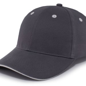 Brushed Twill Cap With Sandwich Bill - Image 7