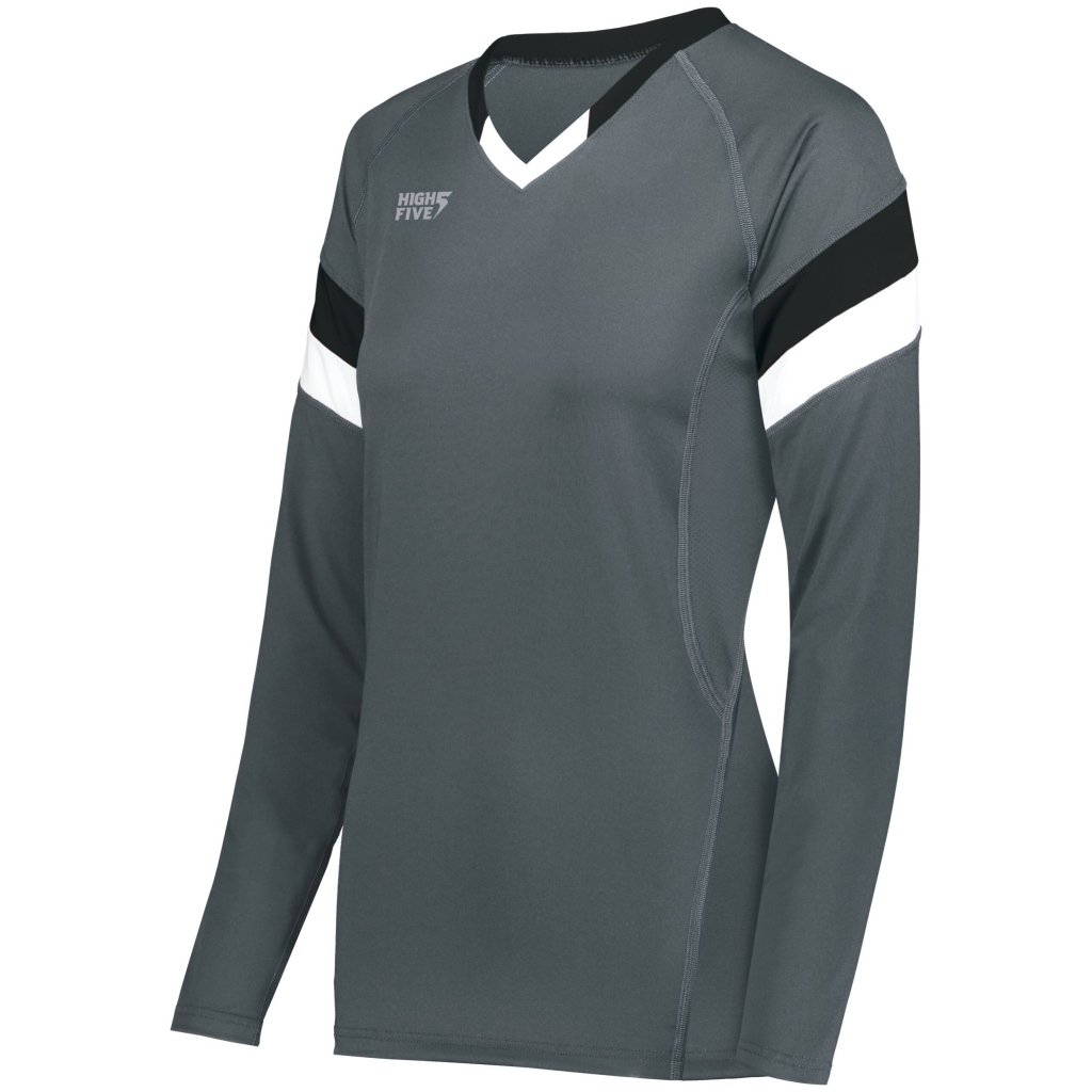 Girls TruHit Tri-Color Long Sleeve Jersey