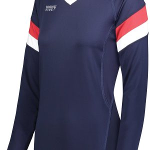 Girls TruHit Tri-Color Long Sleeve Jersey - Image 8