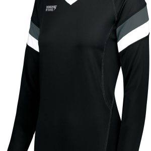 Girls TruHit Tri-Color Long Sleeve Jersey - Image 2