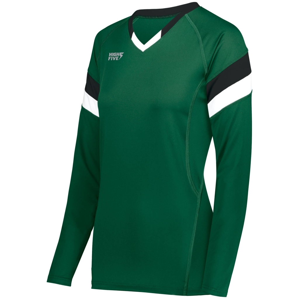 Girls TruHit Tri-Color Long Sleeve Jersey