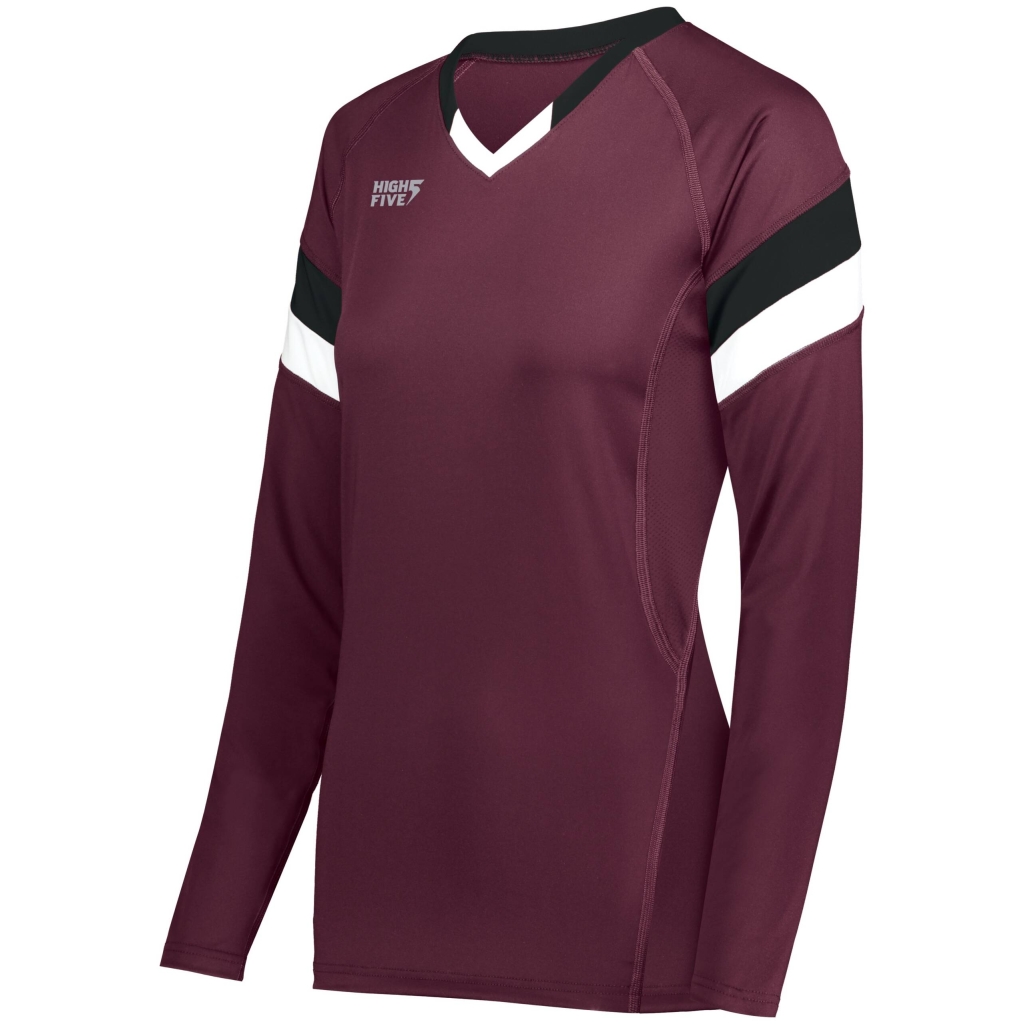 Girls TruHit Tri-Color Long Sleeve Jersey