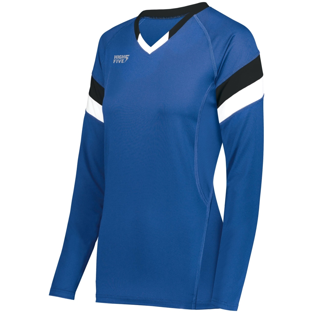 Girls TruHit Tri-Color Long Sleeve Jersey