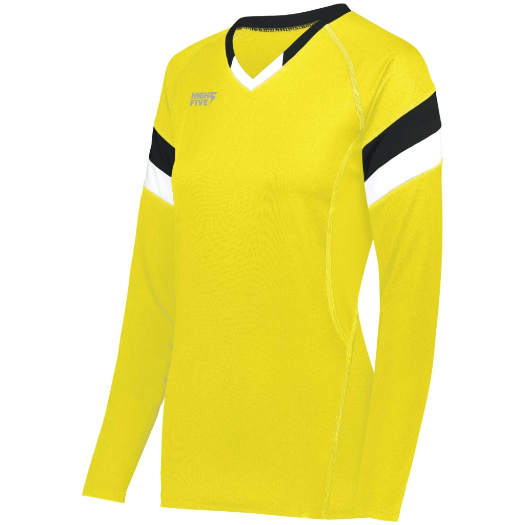 Girls TruHit Tri-Color Long Sleeve Jersey