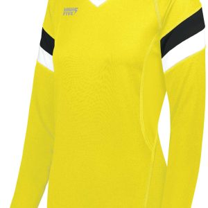Girls TruHit Tri-Color Long Sleeve Jersey - Image 4