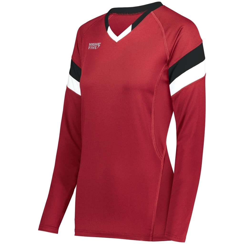 Girls TruHit Tri-Color Long Sleeve Jersey